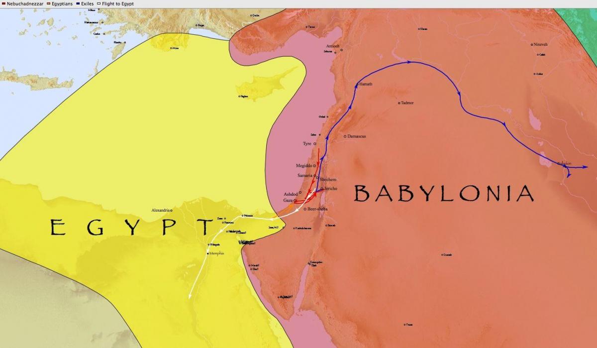 Bản đồ của babylon ai cập