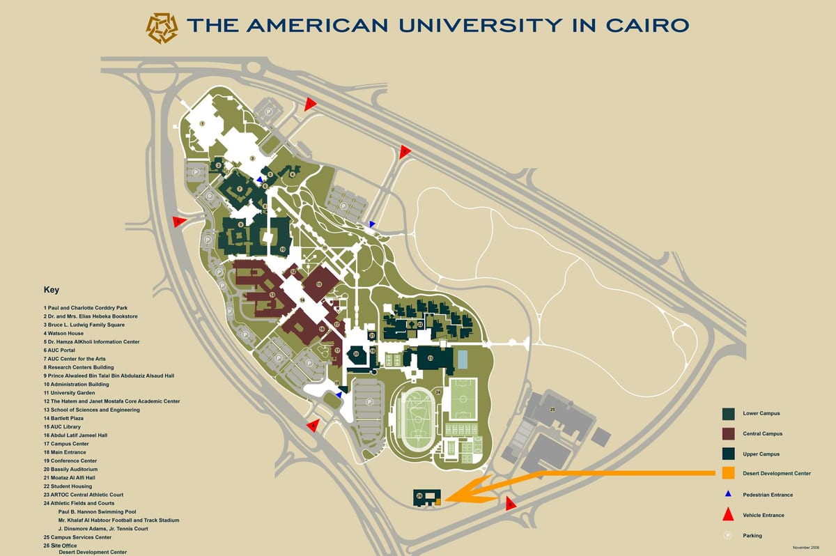 Bản đồ của mới cairo trường