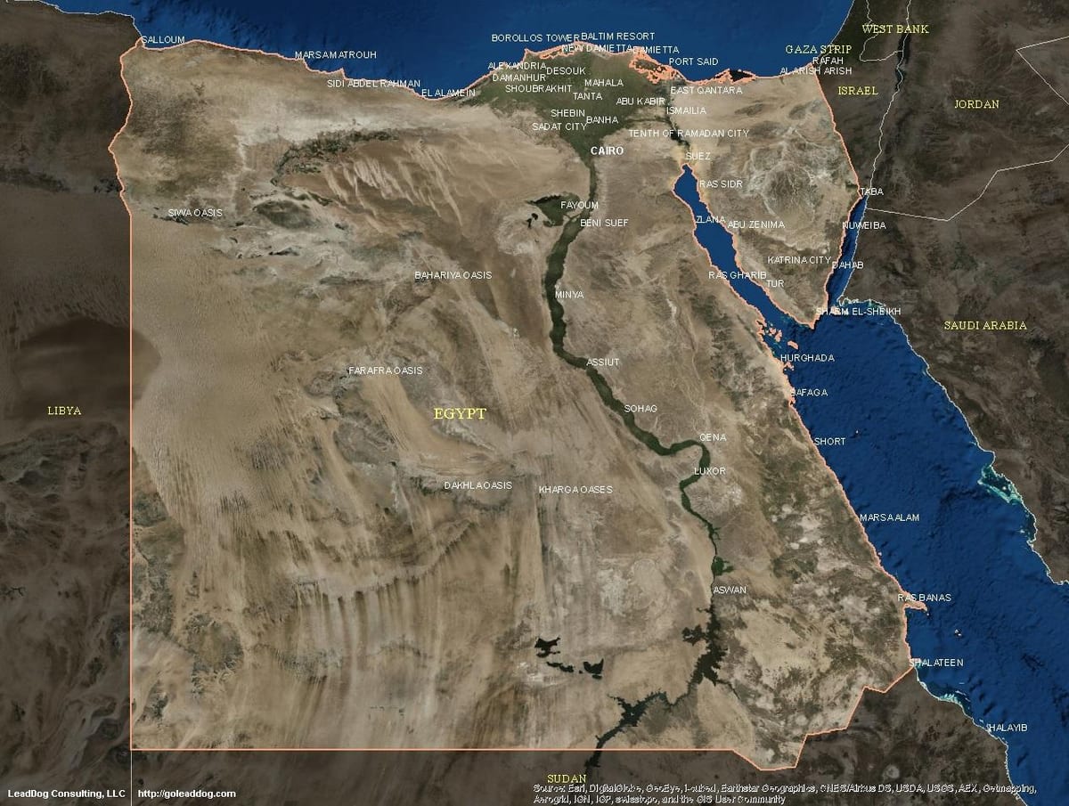 Bản đồ của cairo vệ tinh