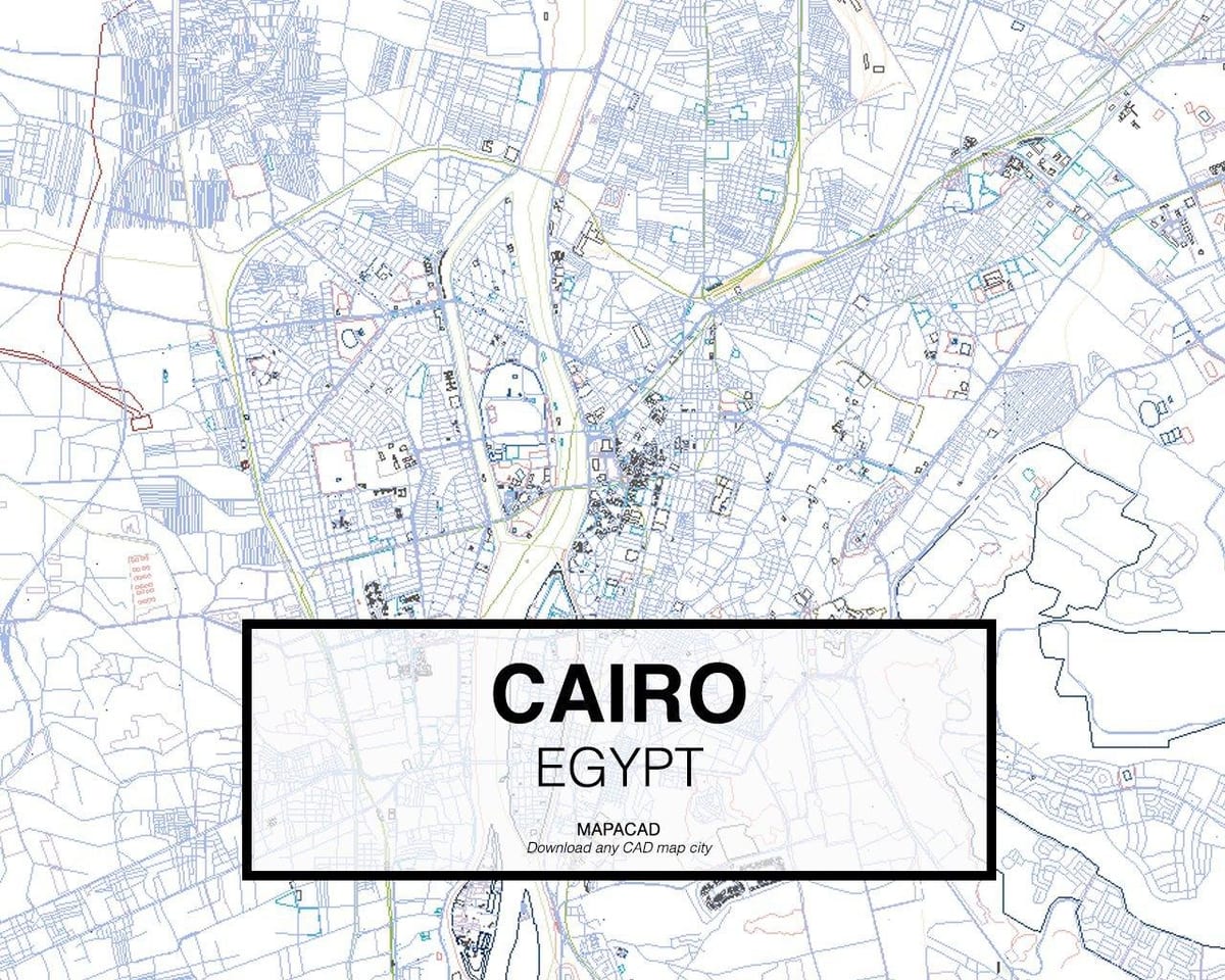 Bản đồ của cairo cad