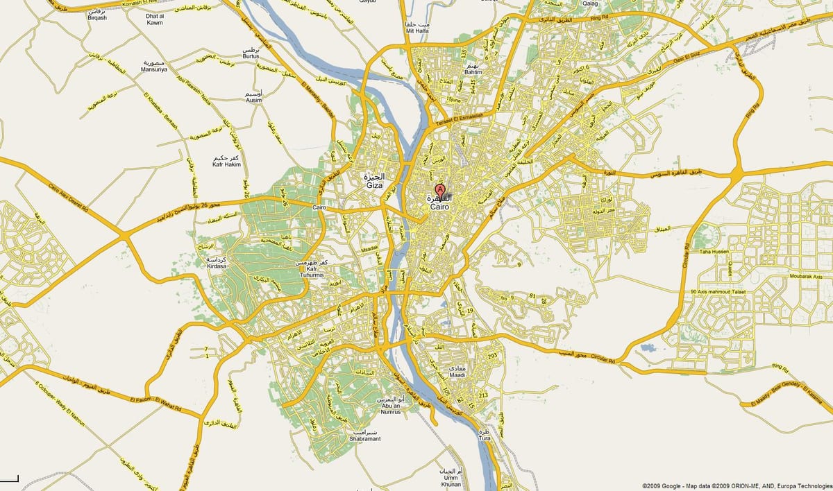 cairo trên bản đồ