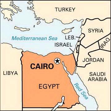 Bản đồ của cairo vị trí