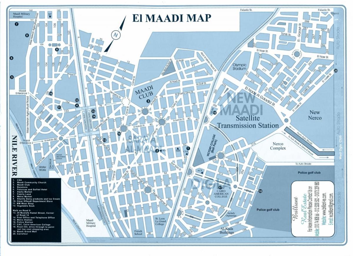 Bản đồ của maadi cairo