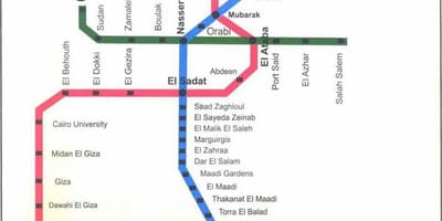 Cairo tàu điện ngầm bản đồ