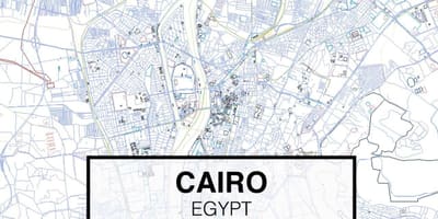 Bản đồ của cairo cad