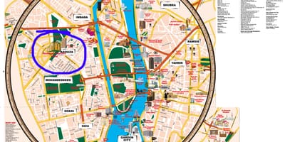 Bản đồ của giza cairo