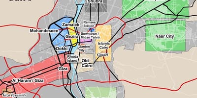 Bản đồ của khu vực được cairo