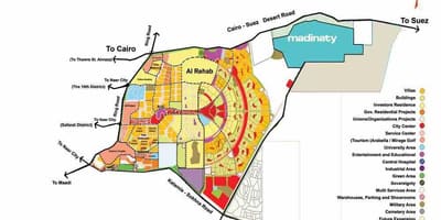 Bản đồ của mới cairo, thành phố